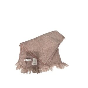 NWT Mia & Tess Woman's Pink White Mauve Tweed Multi Purpose Scarf Size 70" X 30"